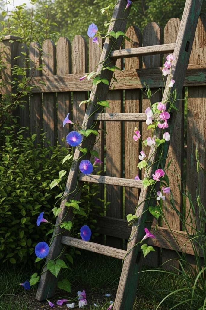 verticale tuin ideeën, trellis ideeën, tuin hek met trellis