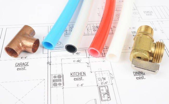 een PEX buis, polyethyleen buizen||||