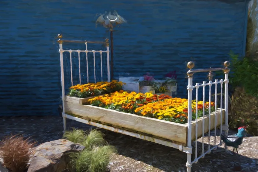 verticale tuin ideeën, trellis ideeën, tuin hek met trellis