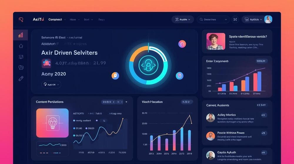 AI-driven website personalization showing dynamic content adjustments for different users in real time
